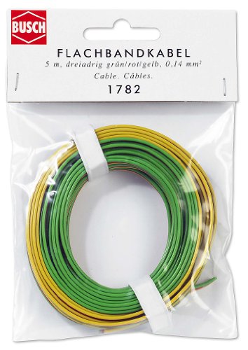 Preisvergleich Produktbild Busch 1782 - Flachbandkabel, 3-farbig grün, rot, gelb