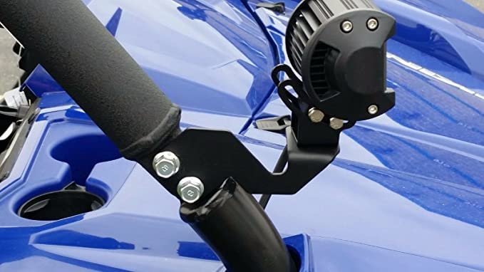 Image of UTV Pod Light Brackets LED A-Pillar Light Mount for Polaris RZR XP 1000 /RZR 900 /800 Rust-Proof Cube Metal Side Mounting Bracket (2 Pack)