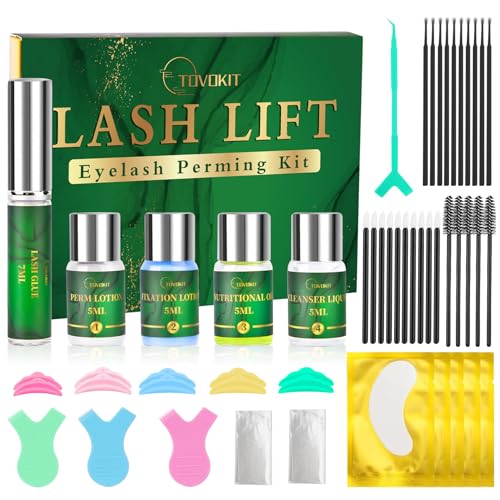Lash Lift Kit, Update Eyelash Perm Kit, Professional Eyelash Lift Kit, Lash Lamination Kit Suitable for Eyelash Lifting, Easy to Apply & Long-Lasting Curl at Home