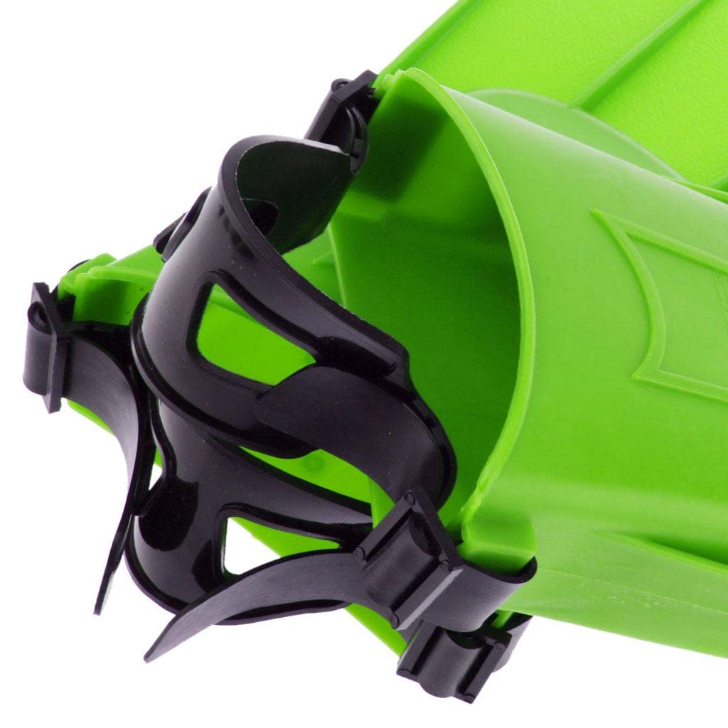 Set di 3 pinne regolabili per adulti, strumenti di apprendimento per nuoto, immersioni, XL, verde, XL, tipo B