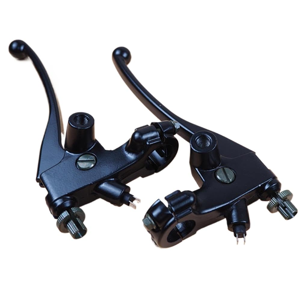 XSktBPwue Clutch Handlebar and Brake Handlebar and Mirror Seat Handle Compatible with CG125 Motorcycle 125cc(1 Pair)