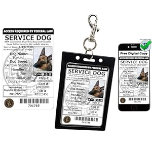 ActiveDogs.com Servicehund Foto ID-Karte mit Digitaler Kopie