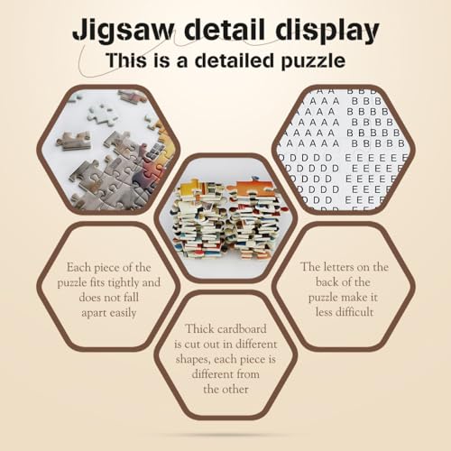 MISITU Art Jigsaw Puzzle 1000 Pieces for Adults - Colorful City - 1000 Jigsaw Puzzles for Children, 50 cm x 70 cm - Image 4