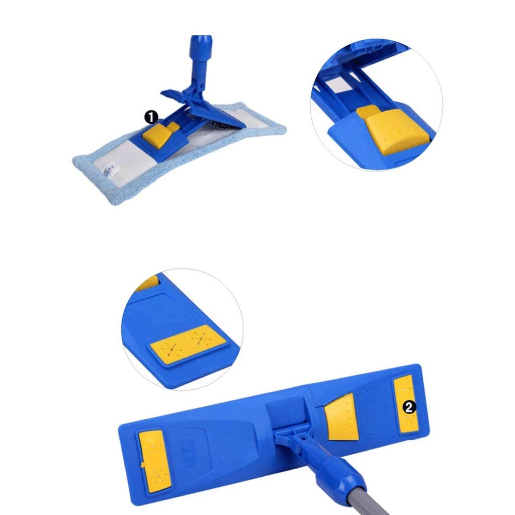 Limpieza del Piso Trapeador Plano de Microfibra Limpio, Manos Libres, telescópico Inoxidable L 180 Grados, para el hogar, Cocina, Oficina y Todas Las Superficies del Piso Learned extensively