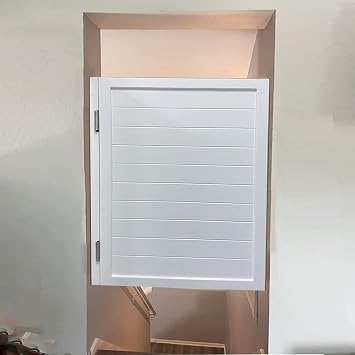 Half-Waist Door Interior Swing Saloon Doors Decoration, Kitchen Bathroom Emporium Cafe Doors Swinging Partition Doors White W65cmxH90cm