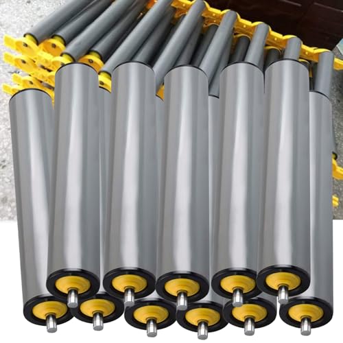11 Pack Industrial Conveyor Roller-PVC, 40 36 28 24 22 20 18 16 14 12 10 8 6 4 Inch Long Replacement Conveyor Belt Roller, Dia 2.4'' 2'' 1.5'' 1.3'' 1'' Gravity Roller(Dia 25MM/1'',L 300MM(11.8in))