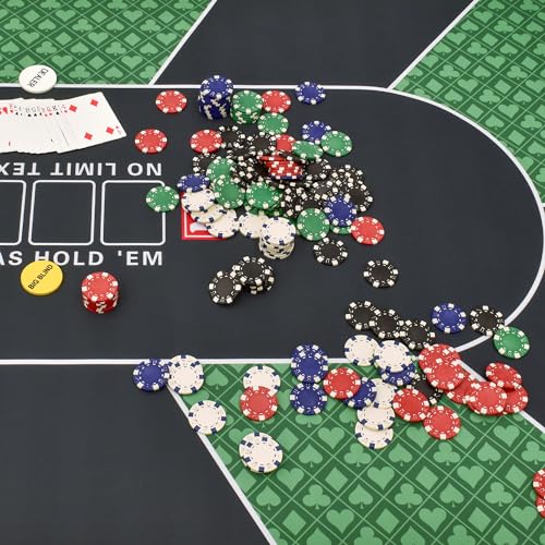 M.Y Professional Poker Mat 180cm x 90cm, Black, 180 x 90 cm - Image 2