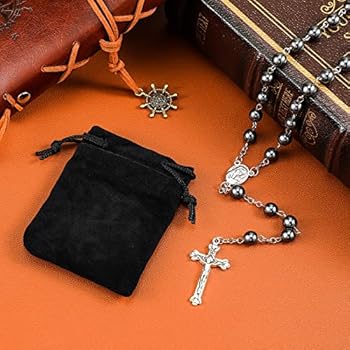Rozenkrans kralen voor Kruis hanger ketting katholieke sieraden voor vrouwen mannen jongens meisjes 1e communie, doopsel, huwelijksgunsten | NL Rozenkrans kralen voor Kruis hanger ketting katholieke sieraden voor vrouwen mannen jongens meisjes 1e communie, doopsel, huwelijksgunsten | NL