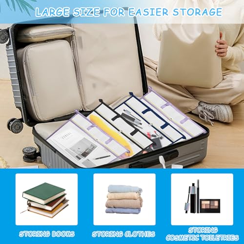 Image of 3 Pcs Portable Project Bags,Sew Project Bag,Quilt Project Bags,Craft Organizer Storage Bag,Craft Bag Organizer Tote with Zipper and Double Pockets