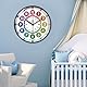 Colexy Wanduhr für Kinder, 10 Zoll Lautlose Farbenfrohe Kinderwanduhr ohne Tickgeräusche, Große Montessori Wanduhr für Jungen und Mädchen, Bunte Lernuhr Kinder für Schule, Klassenzimmer, Kinderzimmer