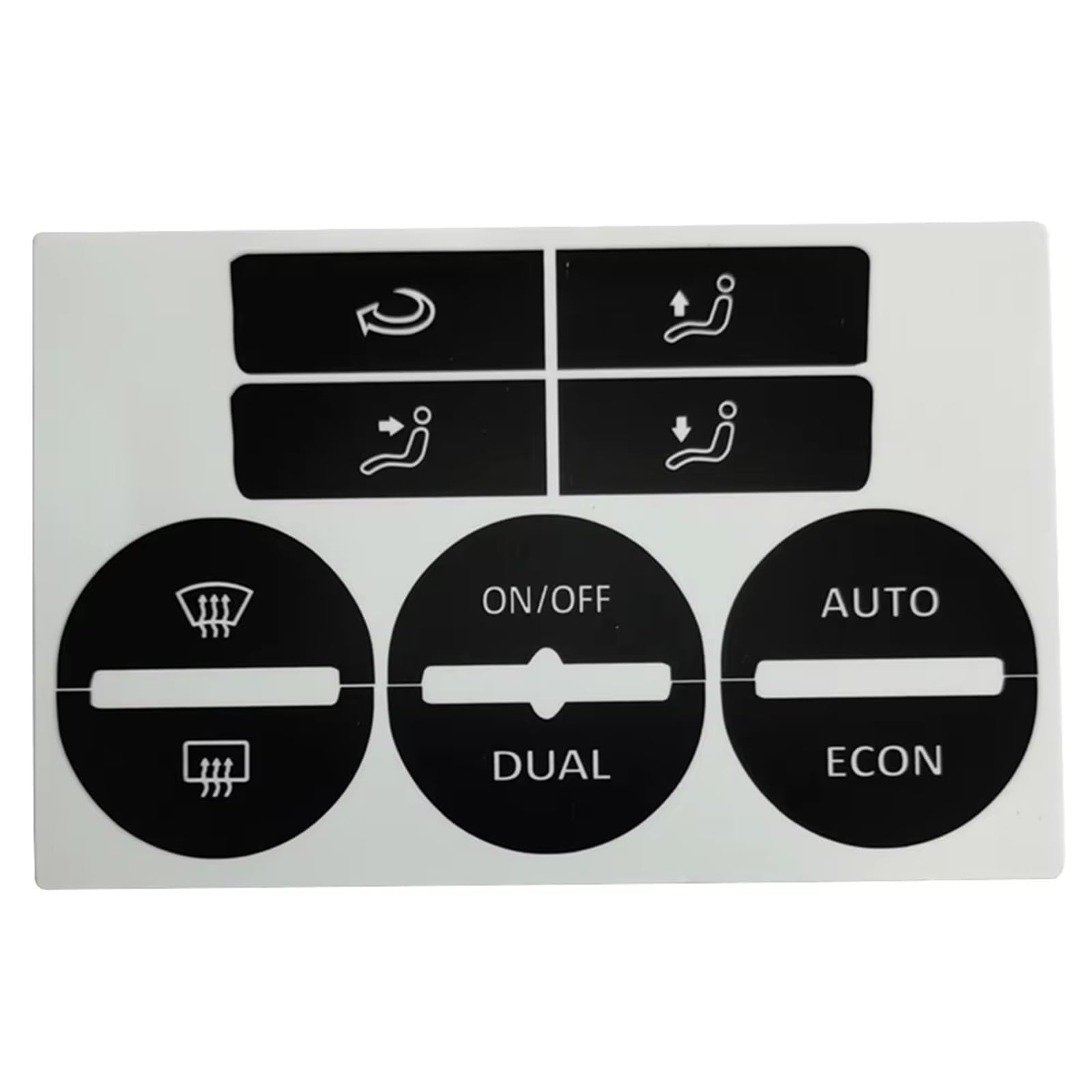 Repair Patch Compatible with VW for Golf Mk5 for Passat 05-08 Car Center Console AC Climate Control Button Worn Repair Decals Stickers Car Button Repair Stickers