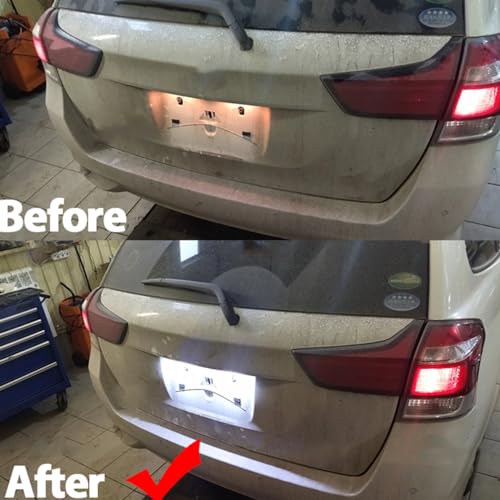 DUOMAICN 2 Stücke Lizenz Nummernschild Licht Lampen für T/oyota C/amry A/valon A/uris E18 V/ios E/squire A/vensis E/squire EZ Noah P/roace C/ity S/AI