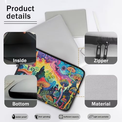 Funda para Laptop con diseño de Rainbow Mushroom Forest miniatura 6