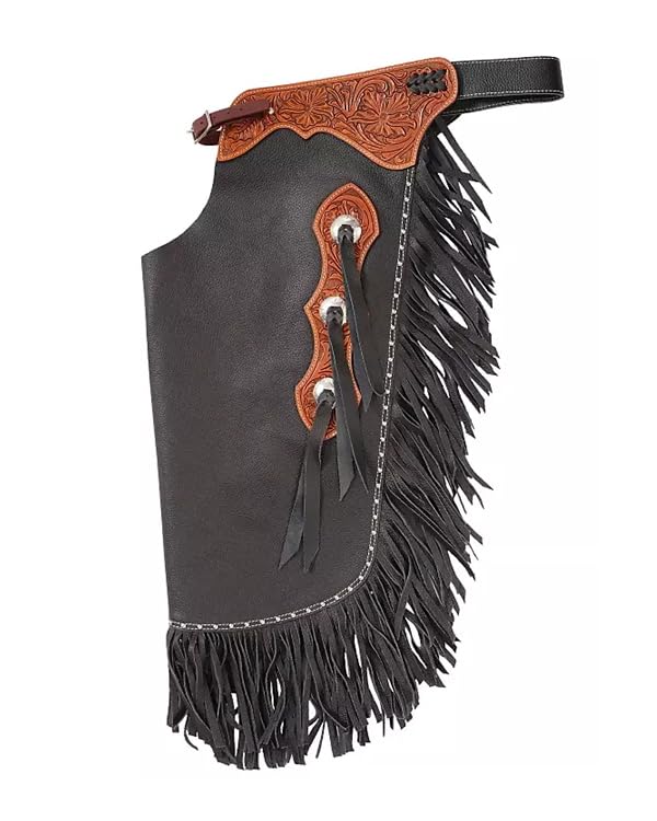 Custom Handmade Western Chinks Pelle Scamosciata Floreale Cestino Utensili Chaps per Bambini Adulto Uomini Donne Unisex ME-LCH-004
