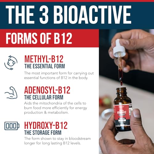 image for Triquetra Health BioActive Vitamin B12 1000 mcg | Contains 3 BioActive