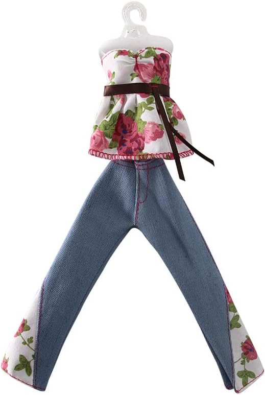 Lance Home Doll Clothes, 5 Sets Fashion Outfits Autumn Dresses Fall clothes Windbreaker Pants Shoes Bag Hat For 29cm Dolls Accessories Baby Gifts