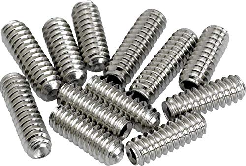 MonsterBolts - M3 x 6mm Guitar Bridge Saddle Height Adjustment Screws for Metric (MIM), Stainless Steel, Bulk 100 Pack
