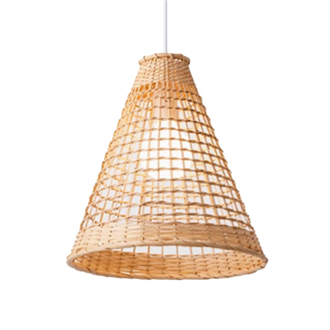 Lampada A Sospensione Triangolare In Rattan Per Cucina E Interni