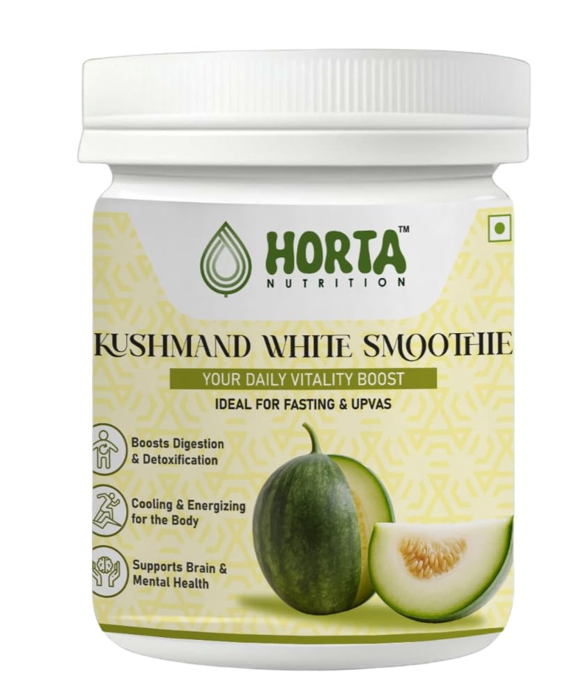 Horta Nutrition Kushmand White Smoothie | 300g | Refreshing Ash Gourd & Natural Fruit Blend | Rich in Antioxidants & Plant Nutrients | Supports Detox, Digestion & Daily Energy Boost - Pack of 1-image-26