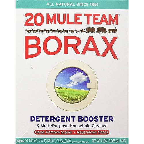 20 Mule Team All Natural Borax Detergent Booster & Multi-Purpose Household Cleaner, 65 Ounce(3 Pack)