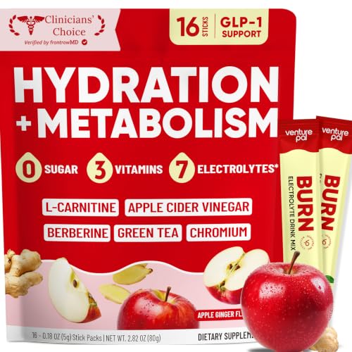 Image of Venture Pal Sugar Free Hydration Packets + Burn Support Electrolytes Powder