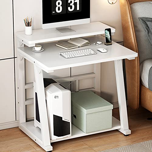 Table d'étude gain de place pour petits espaces avec rangement chêne