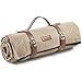 Produktbild VonShef Picknickdecke, große Outdoor-Picknickdecke mit wasserdichtem Futter und Kunstleder-Tragegriff, Beige Fischgrät Outdoor-Decke 147 x 180cm