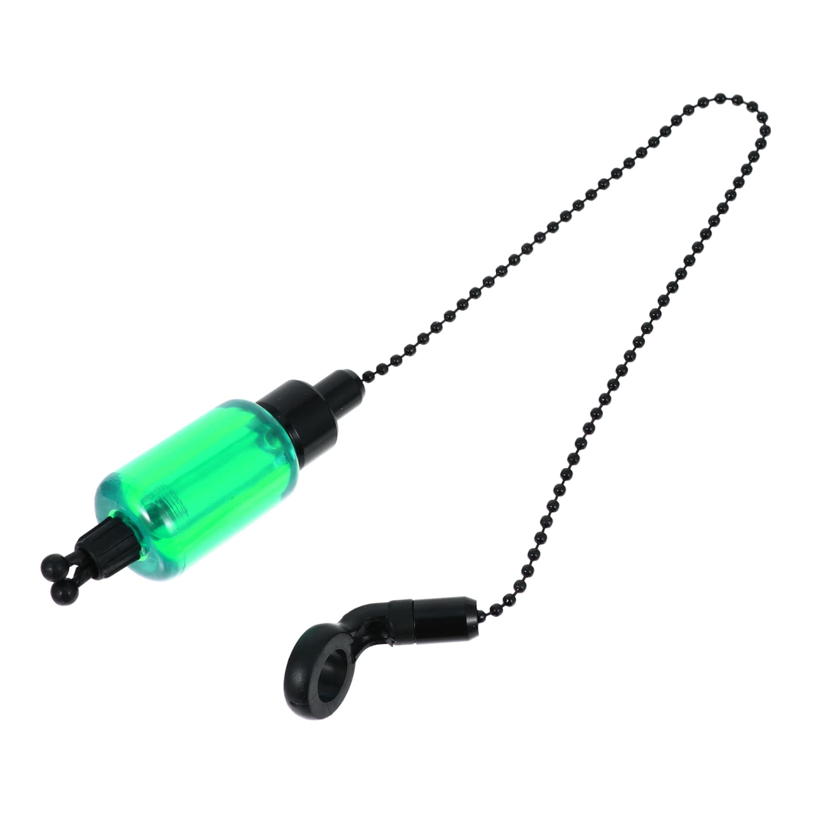 GALPADA Fishing Alarm Bite Fishing Tackle Ring Alarm LED Swingers Trout Tool Lure Fishing Rod Alarm Fishing Assisting Supplies Practical Fishing Kit Angling Alarm Green Iron Coated