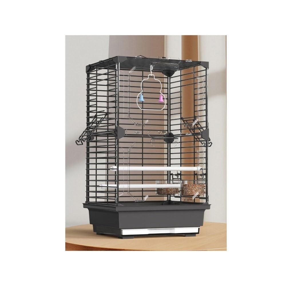 Cage à oiseaux acrylique contre les salissures volière vue panoramique