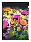 PSYWORK Schwarzlicht Stoffposter Neon | Psy Landscape | 0,5 