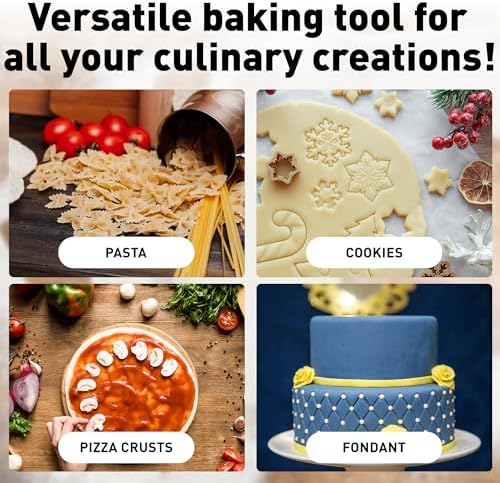 Zulay Kitchen 15.9 inch Professional Stainless Steel Rolling Pin - Lightweight Metal French Rolling Pin - Perfect for Baking, Fondant, Pizza Dough Roller, Dumpling - Copper