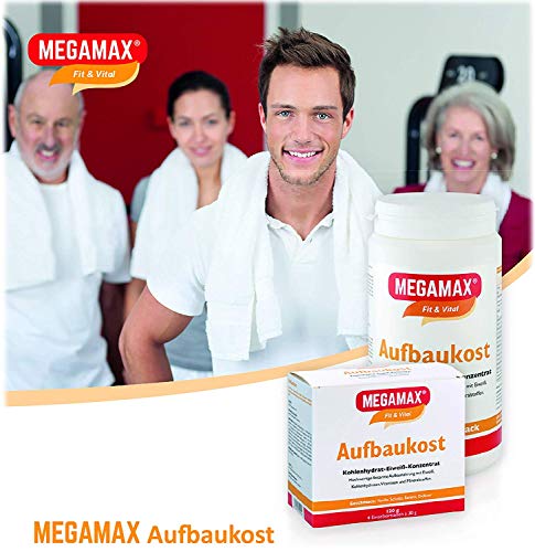 MEGAMAX Aufbaukost 500g Neutral - Astronautennahrung zur Kräftigung und zunehmen bei untergewicht - Trinknahrung hochkalorisch für Gewichtszunahme - Lactosearm -
