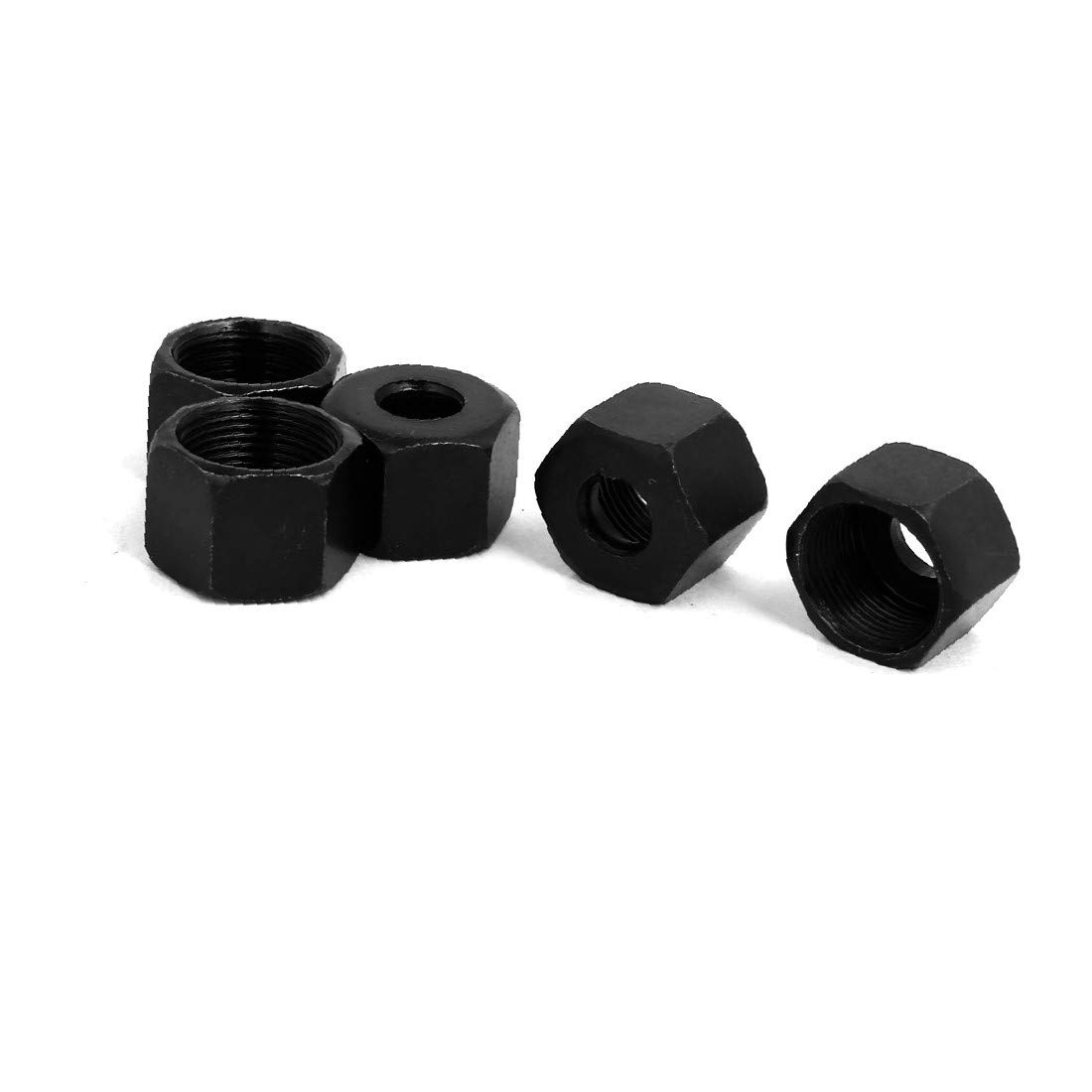X-DREE 13mm Female Thread Dia Hex Type Trimmer Replacement Parts Lock Nut Black 5pcs (77c44df3-a222-11e9-8d7c-4cedfbbbda4e)