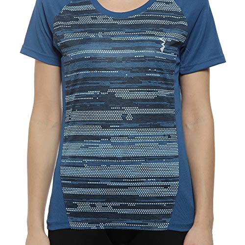 Image of PINACOLADA Solid Women Mandarin Collar Light Blue Sports Jersey