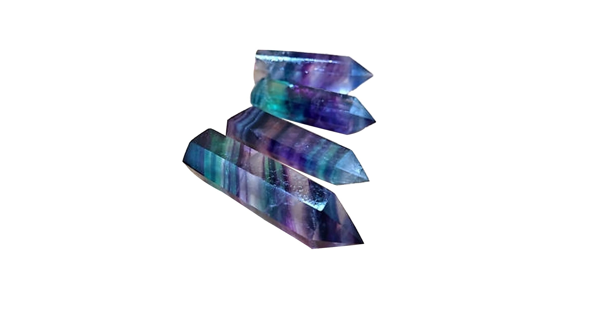 Amazon | レインボー蛍石 水晶 タワーポイント 天然蛍石 水晶