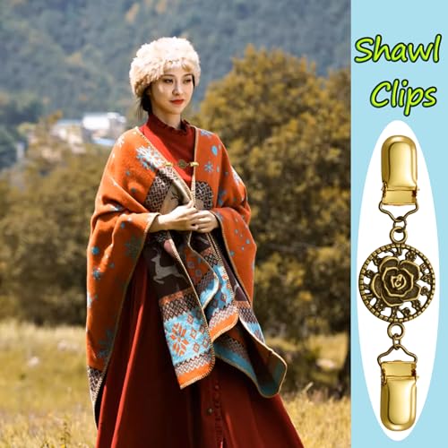 Image of Vintage Shirt Dress Cardigan Clip, Waist Clip for Women, Sweater Shawl Brooch Jacket for Clothing