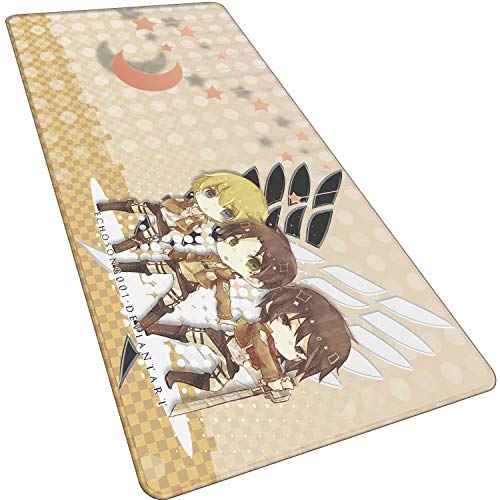 NBPRO Extra Große Gaming Mouse Pad Anime Gamer Computer Mousepad Anti-slip Natürliche Gummi Gaming Maus Matte xl xxl 900x400mm Angriff Auf Titan-1