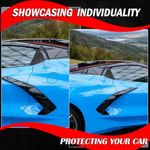 Cubierta triangular para ventana de Corvette C8, soluciona el diseño plano del pilar B 6