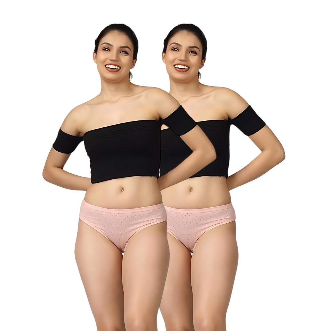 KOLI Empire Combo Lycra Bikini Panties for Women Full Coverage, Grip Fit with Antimicrobial & Stain Release Antibacterial Brief Underwear | Soft & Breathable Lycra Fabric-picture-38
