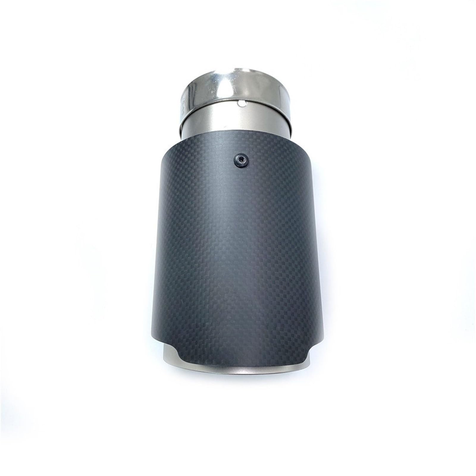 Auto-Auspuff 1PCS Auto Auspuff Endrohr Matt Carbon Faser Sandstrahlen Edelstahl Gerade Flansch Schalldämpfer Spitze für Mit für Remus Logo(63-101mm)
