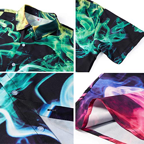 Unisex T-Shirts Creative Wall Pink Floyd 3D Printed Round Neck Loose Short-Sleeved Large Size Shirt XXS-6XL (2XL, 01)