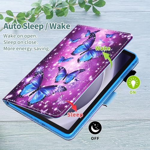 Étui Samsung Galaxy Tab A9+ Plus 11" en cuir avec support