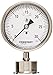 Ashcroft Type 1032 Stainless Steel Case Dry Filled Sanitary Pressure Gauge, Stainless Steel Tube, Socket and Diaphragm, 3-1/2" Dial Size, 1-1/2" Tri-Clamp Lower Connection, 0/30 psi Pressure Range