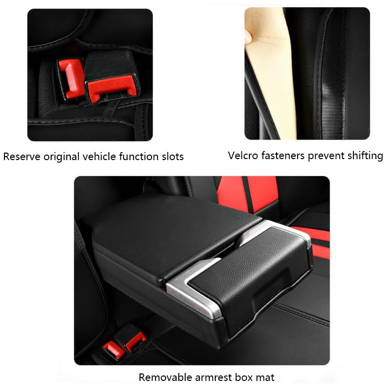 Fundas para Asientos de Coche para Mercedes-Benz EQE SUV 2022–2026, Juego Completo de Fundas para Asientos, Fundas de Cuero para Asientos,Black