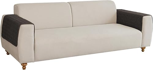 Miniatura 2 de Sofa Arm Covers Chair Arm Covers Set of 2pcs(Coffee 26x26inch),Ant-Slip Couch Armrest Covers for Recliner,Protect and Decorate Your Sofa Chair