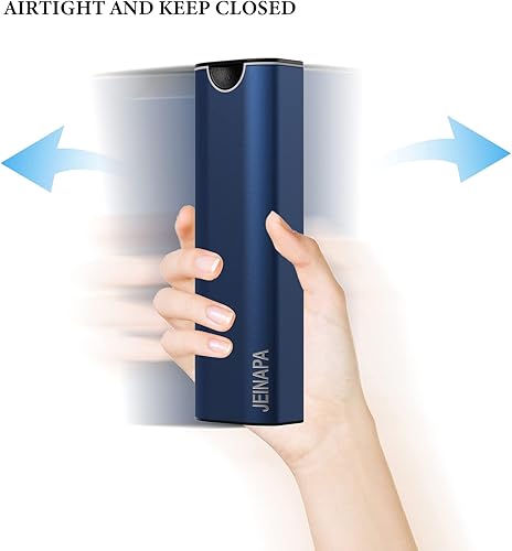 Miniatura 4 de JEINAPA Organizador semanal de pastillas de sellado de viaje aluminio de alta calidad y fibra de carbono caja de pastillas a prueba de humedad para