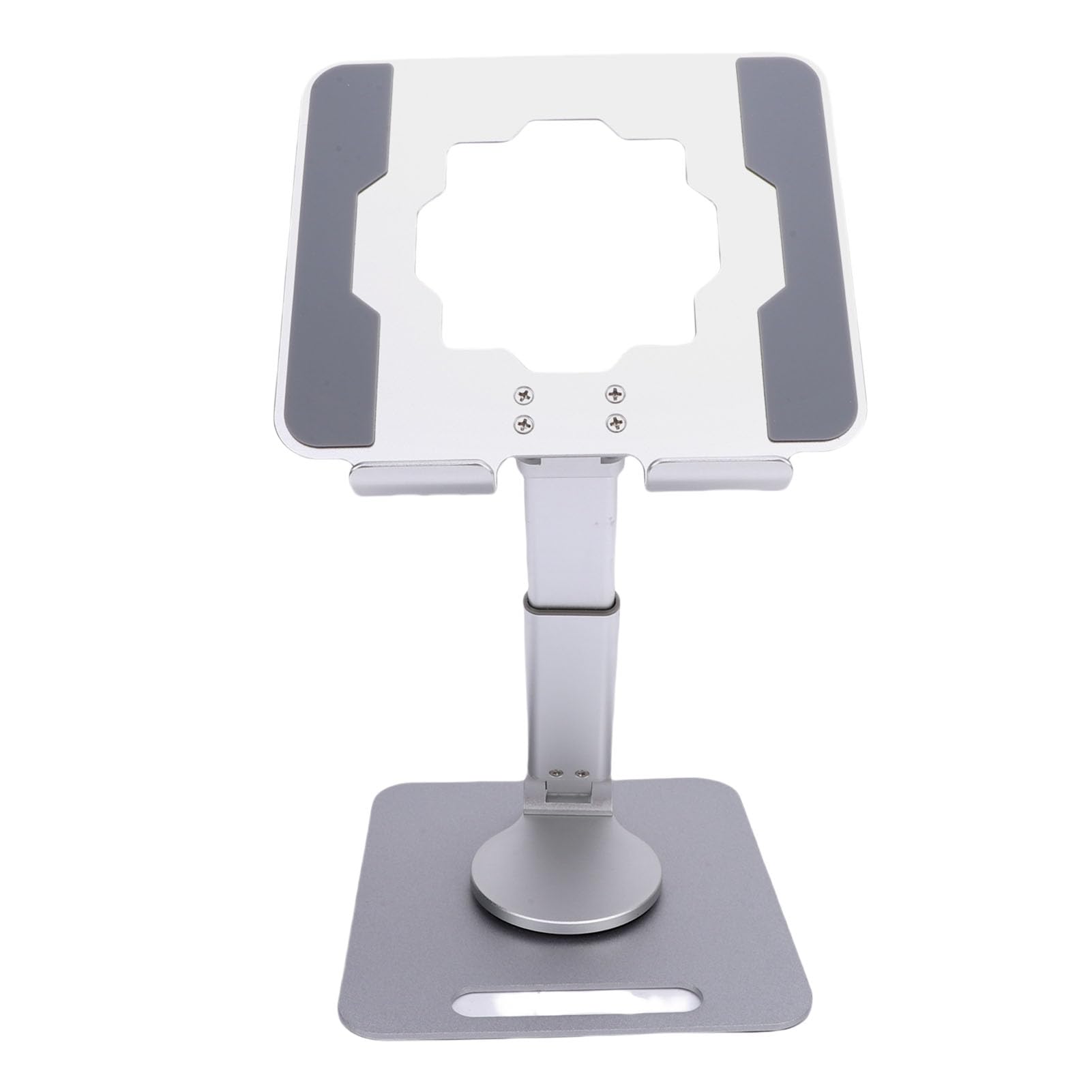 Supporto per Tablet Pieghevole e Girevole con Regolazione per Scrivania, Supporto Stabile per Telefono da Tavolo Postura Cervicale Sana (SILVER)