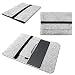 Produktbild Notebook Sleeve Tasche passend für Medion Akoya E2292 E2291 Hellgrau Grau Dunkelgrau Sleeve Hülle Filz Cover Schutzhülle, Farbe:Hellgrau