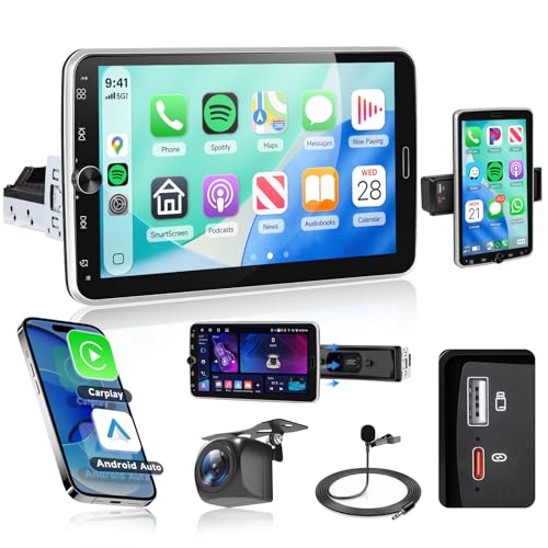 ►【Radio Bluetooth 5.0 e FM RDS Radio e DSP/32EQ】Sistema vivavoce Bluetooth con microfono integrato, supporta la sincronizzazione dei contatti e la riproduzione di musica Bluetooth. Il ricevitore radio FM può cercare o preimpostare automaticamente le stazioni (87,5 MHz-107,5 MHz). Migliora la qualità del suono con l'elaborazione del segnale digitale che riduce rumore, distorsione e interferenze.
