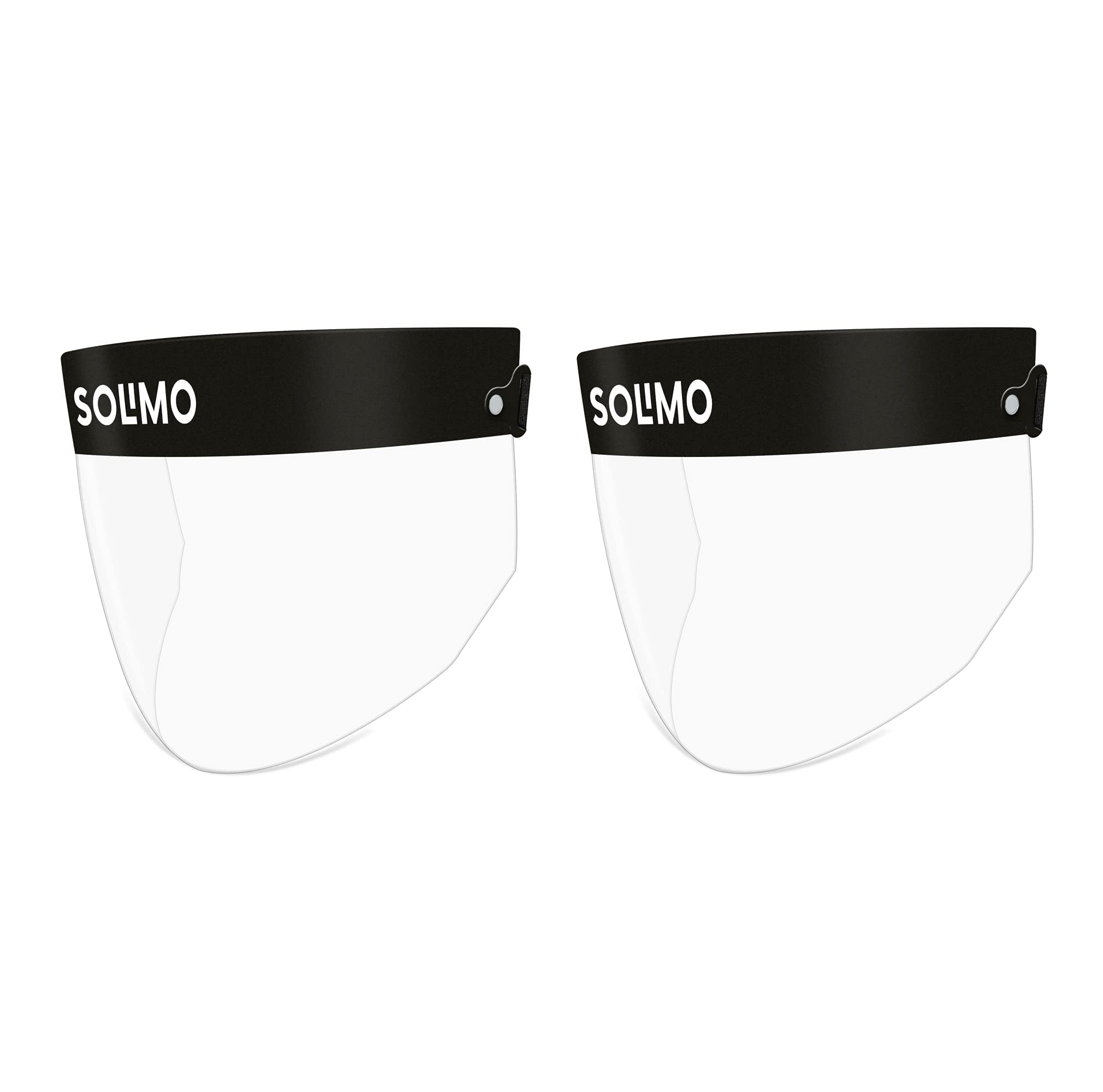 Amazon Brand - Solimo SFS-02 Unisex Face Shield, Pack of 2